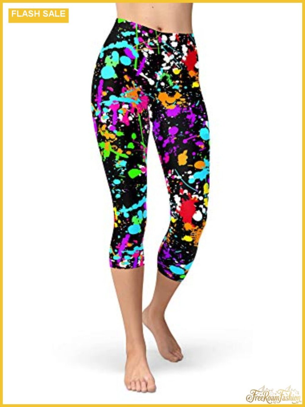 Women's Brushed Buttery Soft High Rise Printed Cropped Leggings